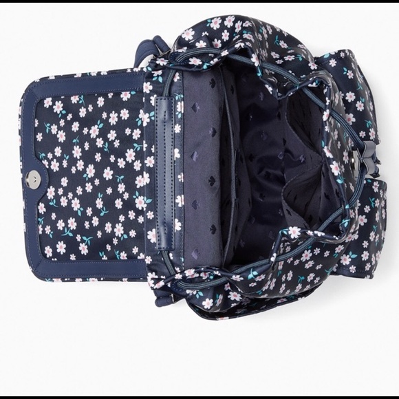 Kate spade NY Women’s Carley Flap Backpack, Blue Jae Multi main image 8